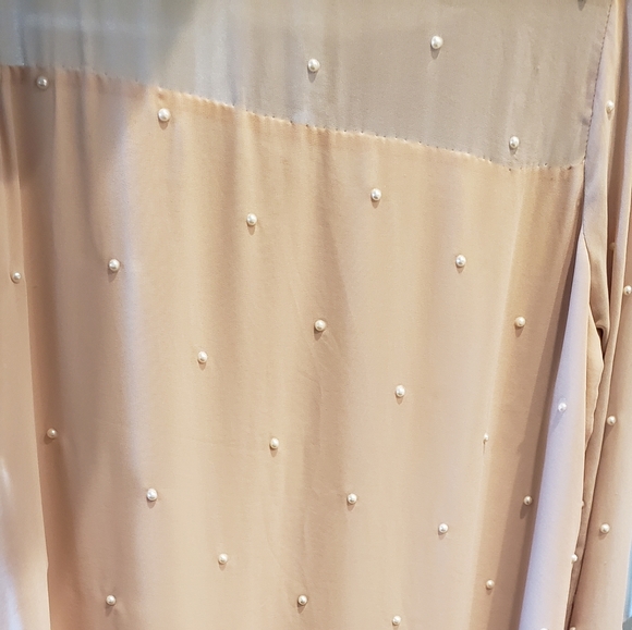 Kameez sz M/L Beige/peach pearls - Picture 2 of 10